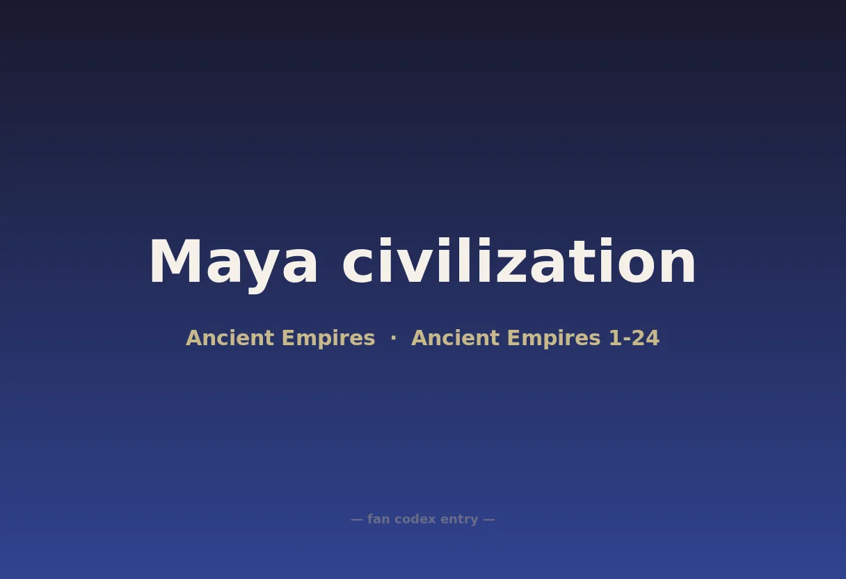 Maya civilization