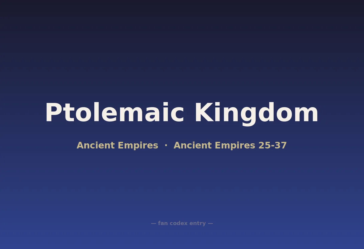 Ptolemaic Kingdom