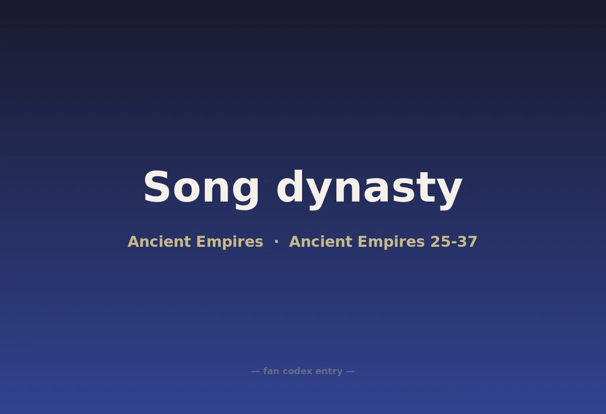 Song dynasty