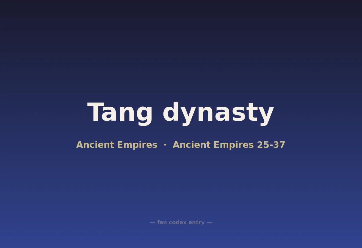 Tang dynasty
