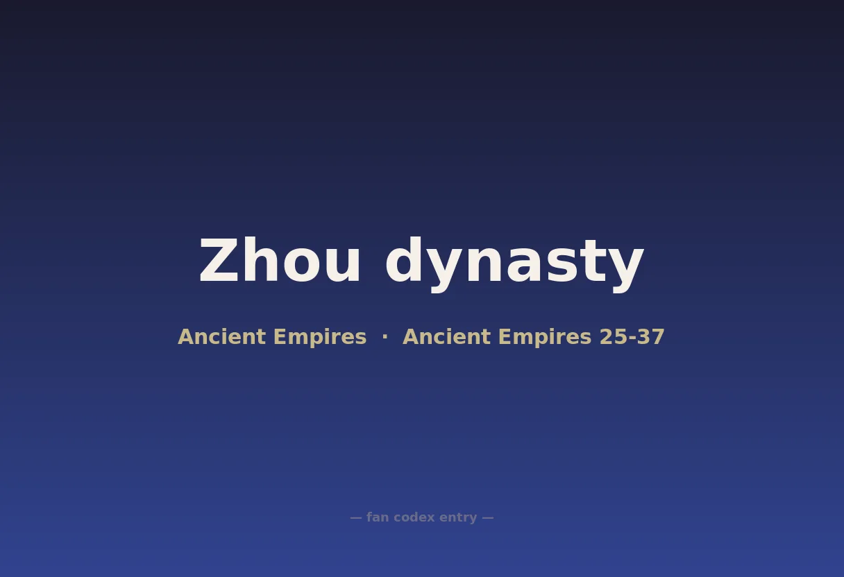 Zhou dynasty